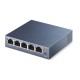 TP-Link Switch 5-port Desktop Gigabit, 5 10/100/1000M RJ45 ports, steel case