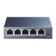 TP-Link Switch 5-port Desktop Gigabit, 5 10/100/1000M RJ45 ports, steel case