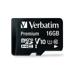 Verbatim Micro SDHC Card 16GB Class 10