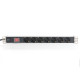 Digitus 1U Aluminum PDU, 7x CEE 7/7