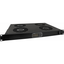 Panel 1U w/ 4 fans unit with thermostat for RACK cabinets 1U