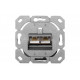 Digitus CAT 6, Class E, wall outlet, shielded, surface mount