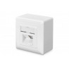 Digitus CAT 6, Class E, wall outlet, shielded, surface mount