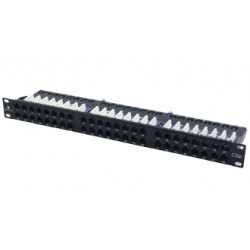 Patch Panel 19'' 1U UTP CAT.5E  48 Ports, Dual IDC