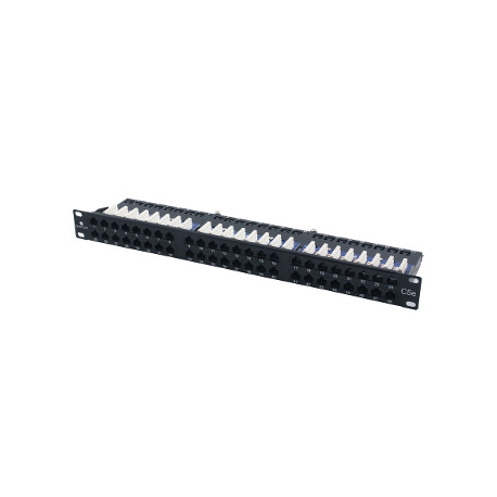 Patch Panel 19'' 1U UTP CAT.5E  48 Ports, Dual IDC