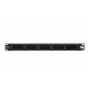 BKT Patch Panel 19'' 1U, ISDN, 50xRJ45, unshielded, black