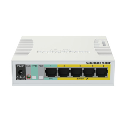 Mikrotik Switch RB260GSP - CSS106-1G-4P-1S