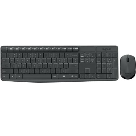 Logitech Wireless Keyboard and Mouse Grey