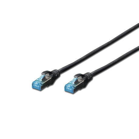 Digitus Patch Cord Cat5e 1m SF/UTP PVC RJ45 Black