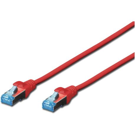 Digitus Patch cord Cat5e 3m SF/UTP PVC RJ45 Red
