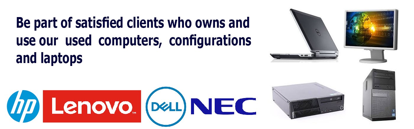 Used BRAND name computers and equipment
